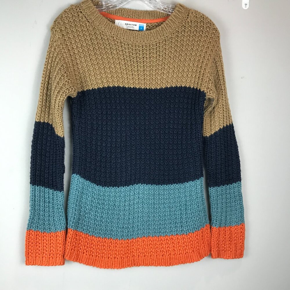 Sparrow Multicolor Crew Neck Sweater
